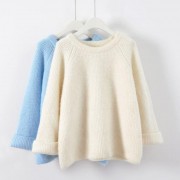 Casual Solid Autumn Women Knitted Sweaters Jumpers Candy Color Sweet Chic Short Sweater Pull Femme Roupas femininas