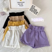 High Waist Women Summer Shorts 2021 Casual Loose Elegant Ladies Korean Fashion Cotton Shorts Femme Pantalones Cortos De Mujer